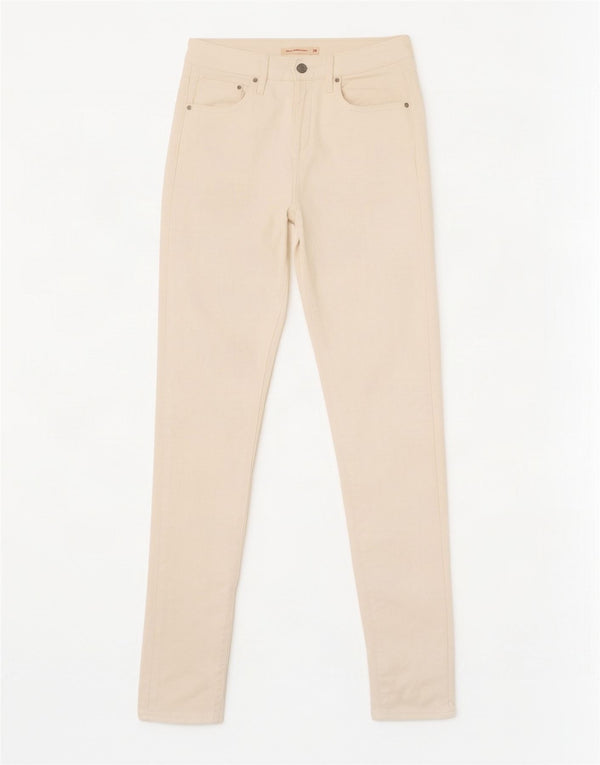 Damskie jeansy Levi's 721 z wysokim stanem W26 L32 Biała bawełna