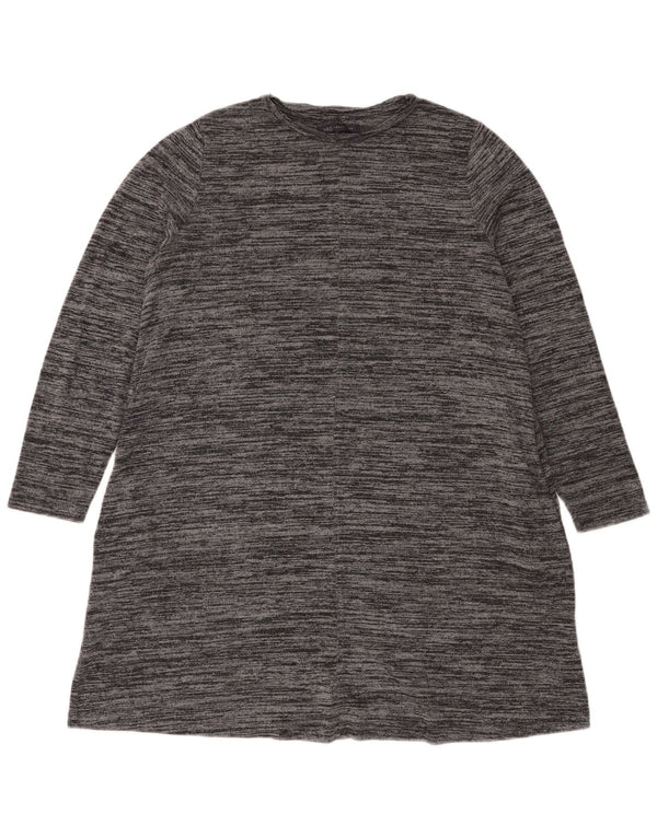 Marks & Spencer Damska sukienka sweterkowa UK 18 XL Szary, nakrapiany poliester