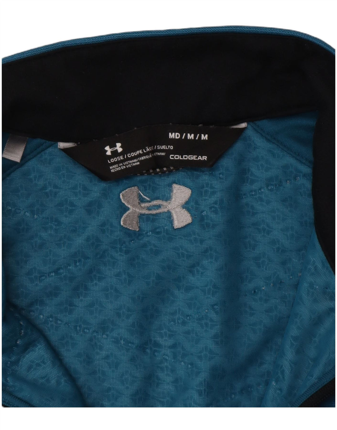 Męska koszulka o luźnym kroju Under Armour Cold Gear z długim rękawem, w kolorze średnioniebieskim
