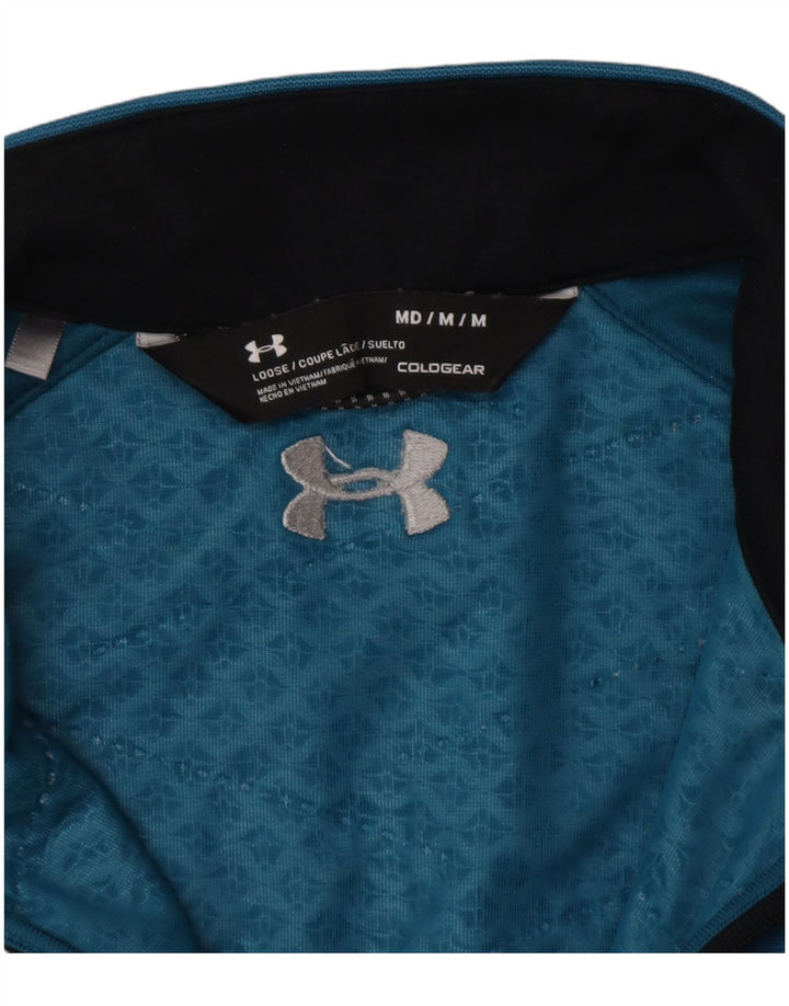 Męska koszulka o luźnym kroju Under Armour Cold Gear z długim rękawem, w kolorze średnioniebieskim