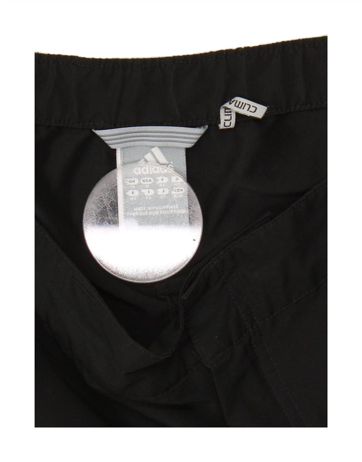 ADIDAS Womens Climalite Casual Shorts UK 14 Large W32 Black Polyester Vintage Adidas and Second-Hand Adidas from Messina Hembry 