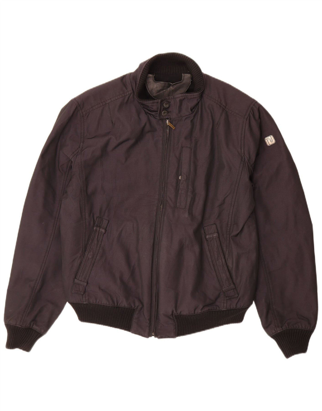 Męska kurtka bomberka TRUSSARDI JEANS IT 52 XL, czarny poliester