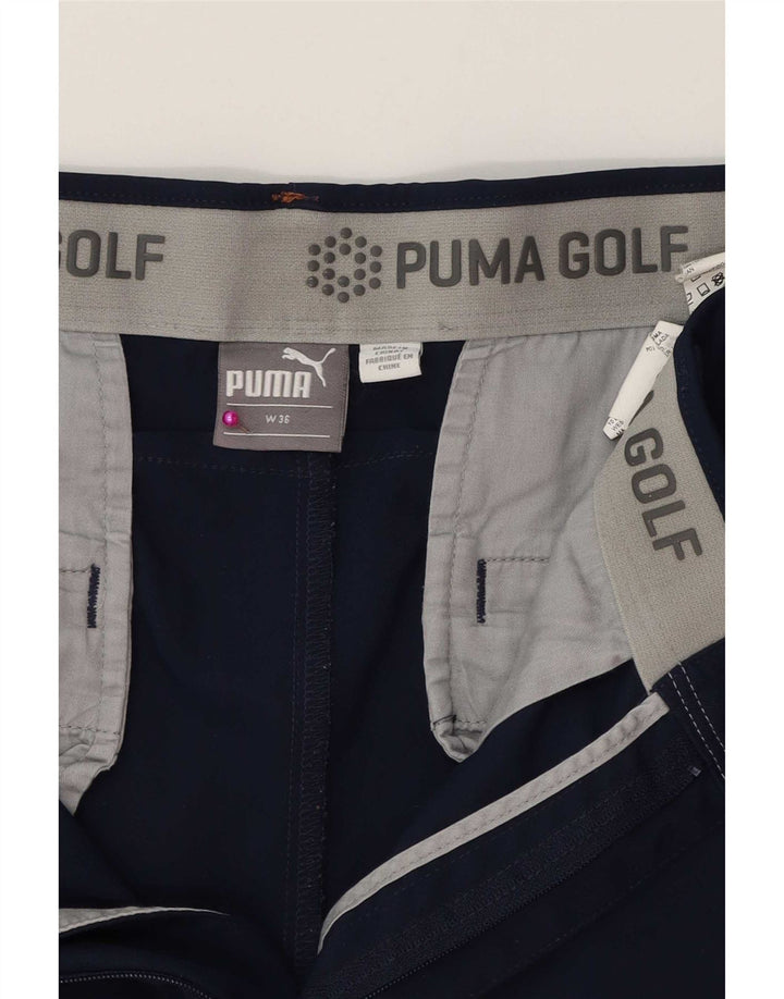 Męskie spodnie chino do golfa Puma W36 L30 Granatowy poliester
