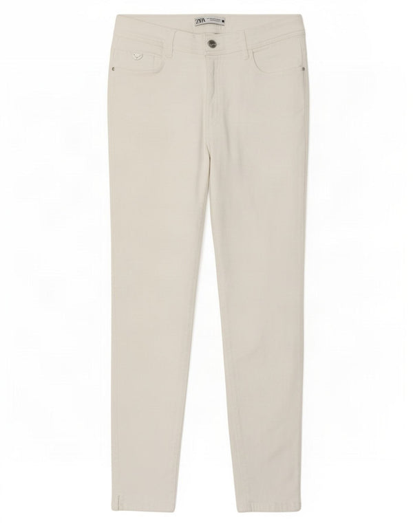 Zara Womens Skinny Jeans EU 44 XL W34 L27 White