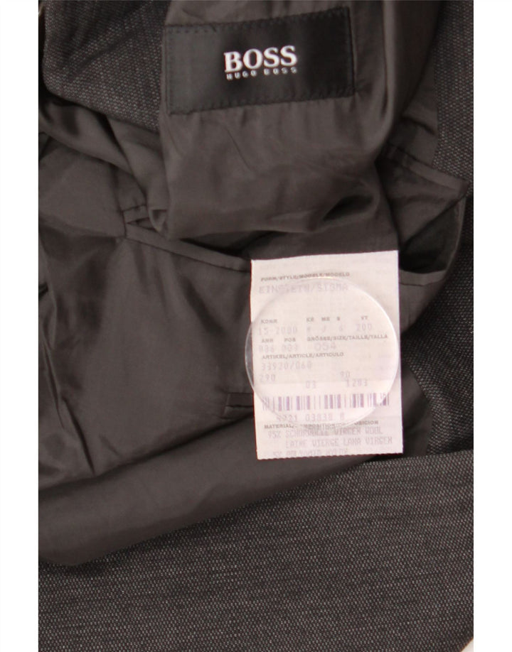 Męska marynarka zapinana na 3 guziki HUGO BOSS EU 54 2XL Szara wełna