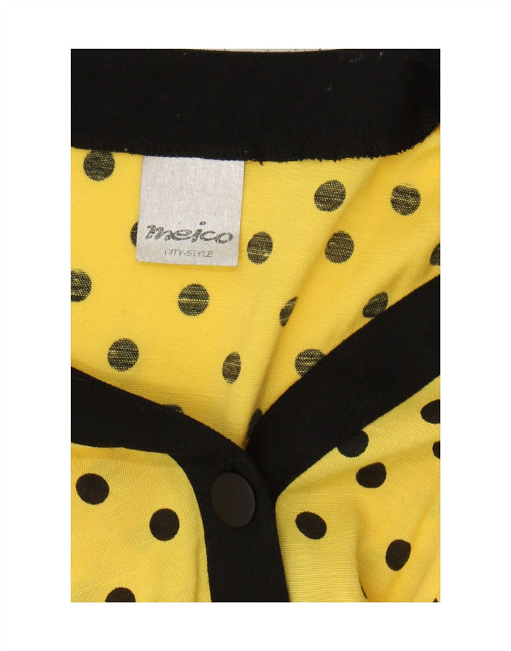 Damska marynarka Meico z rękawem 3/4, UK 12, średni żółty poliester