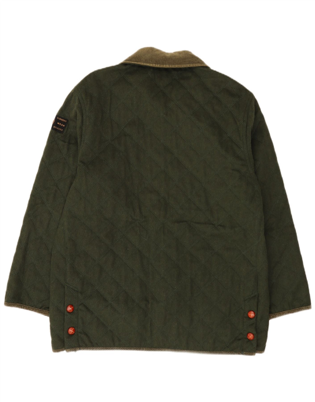 Męska pikowana kurtka St. Germain IT 52 XL Khaki, wełna z blokami kolorów