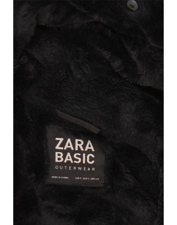 Damski płaszcz wiatrówka z kapturem Zara UK 10 Small Black