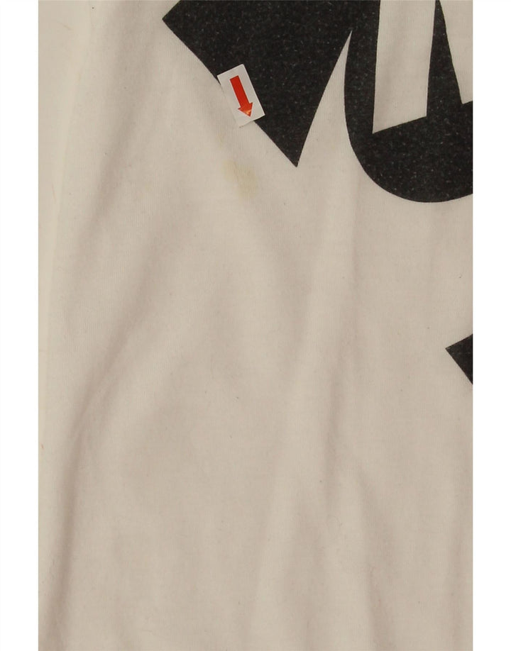 Damska koszulka oversize z grafiką Nike, UK 6 XS, biały poliester