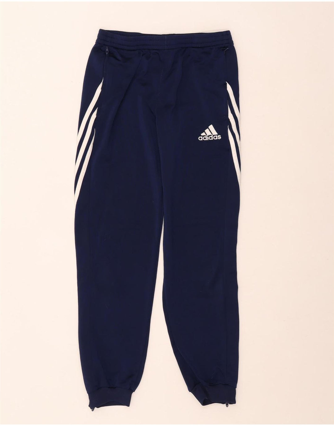 Adidas Chłopięce Spodnie Dresowe Joggery 13-14 Lat XL Granatowy Poliester
