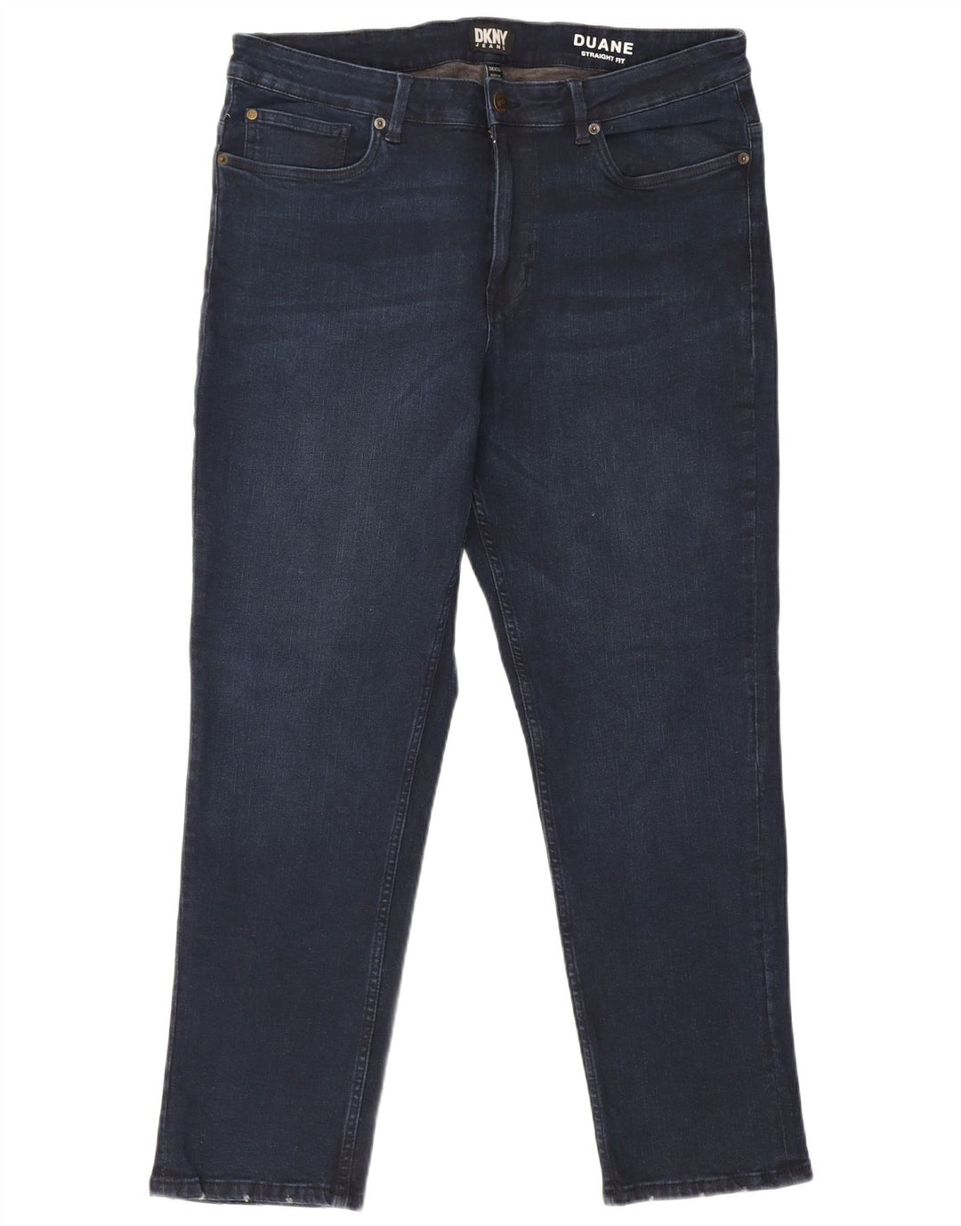 Dkny Męskie Duane Straight Jeans W36 L30 Granatowa bawełna