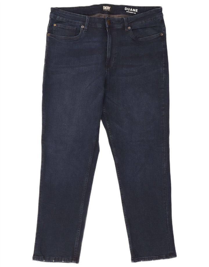 Dkny Męskie Duane Straight Jeans W36 L30 Granatowa bawełna