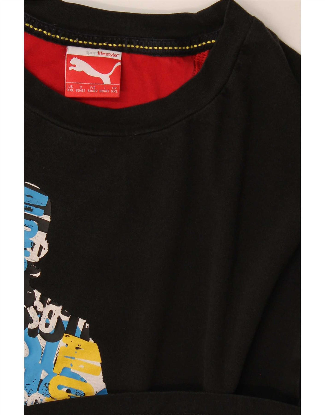 Męska koszulka z grafiką Puma Top 2XL w kolorze czarnym
