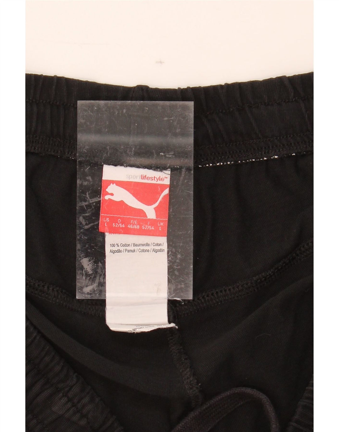 PUMA Mens Sport Shorts Large  Black Cotton Vintage Puma and Second-Hand Puma from Messina Hembry 