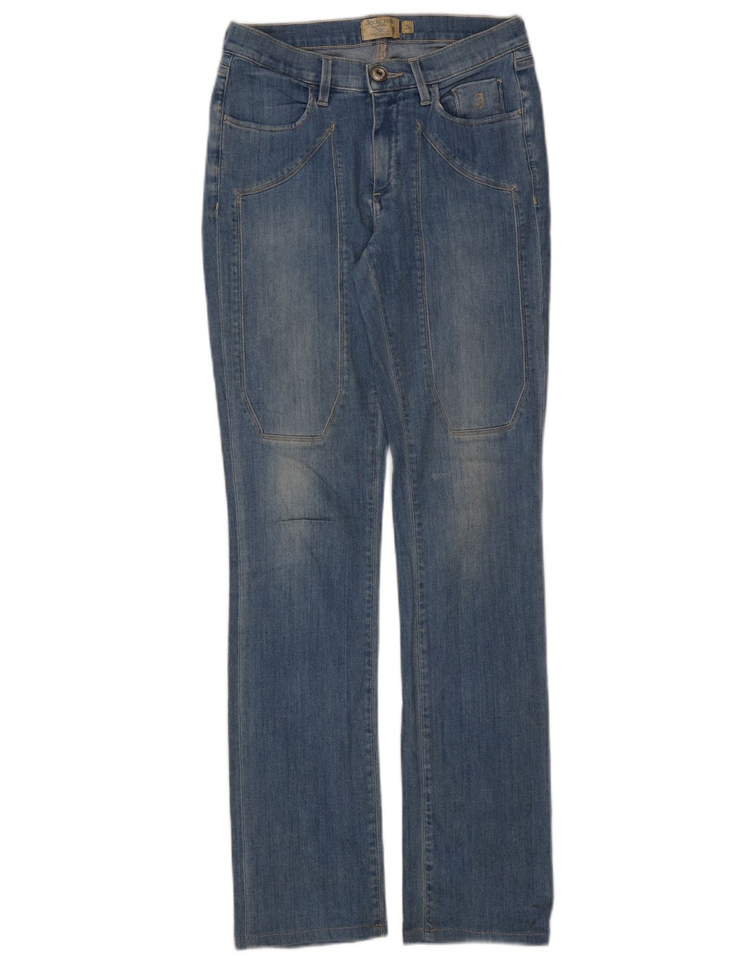 Jeansy damskie Jeckerson Bootcut W26 L31 Niebieskie bawełniane