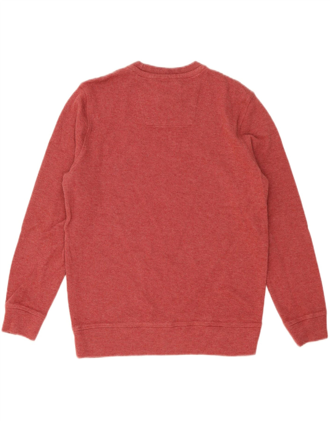 CREW CLOTHING Męski sweter z okrągłym dekoltem, średnio czerwony, bawełniany
