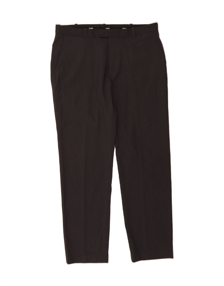 IZOD Mens Straight Suit Trousers W36 L32 Grey Polyester Vintage Izod and Second-Hand Izod from Messina Hembry 