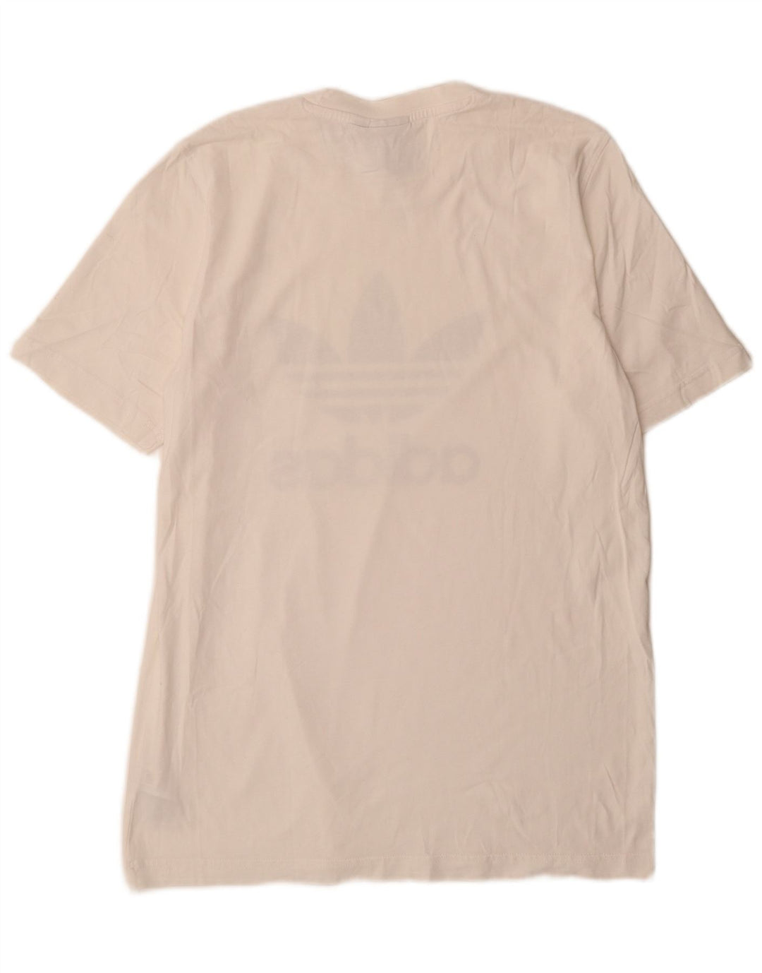 Męska koszulka z grafiką Adidas, średnia, biała bawełna