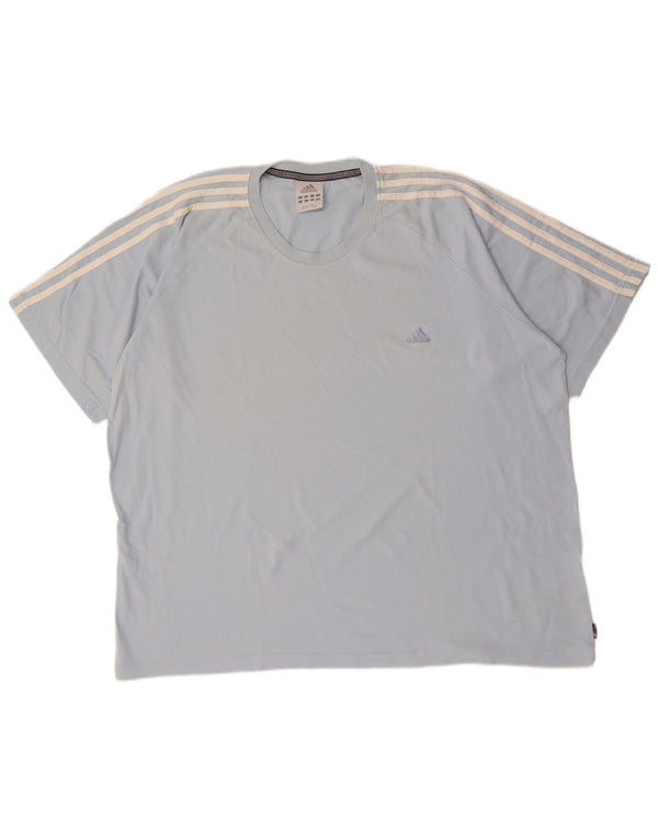 Adidas Męska koszulka Top 2XL Niebieska bawełna