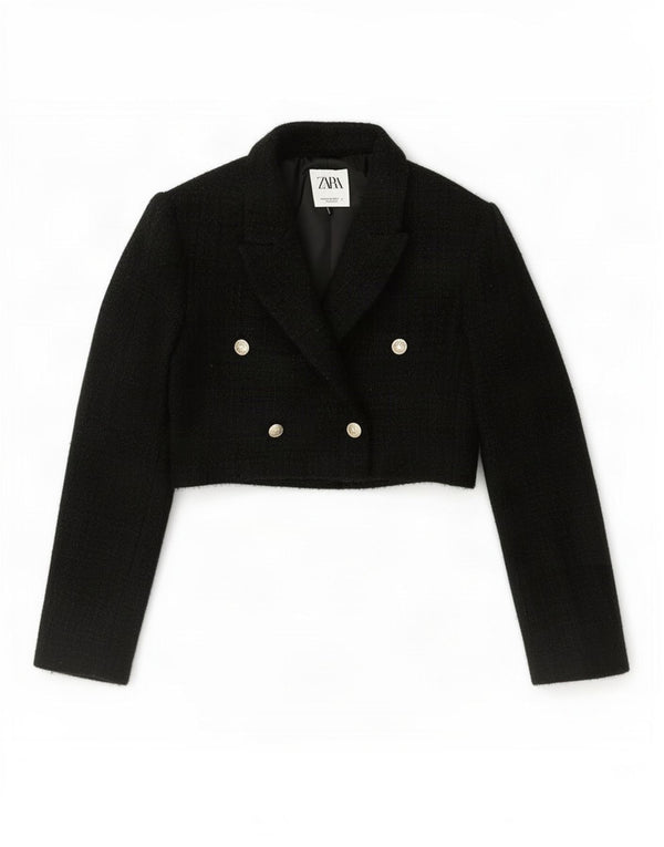 Bolerko damskie Zara UK 6 XS Czarny akryl