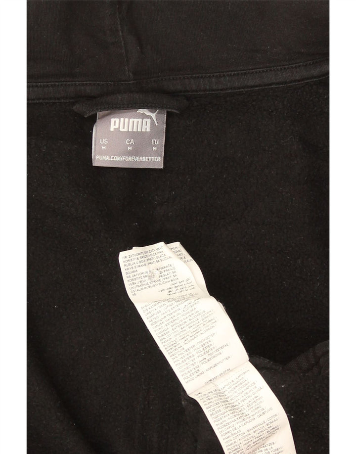 Męski sweter Puma z kapturem i zamkiem, bawełna w kolorze średniej czerni