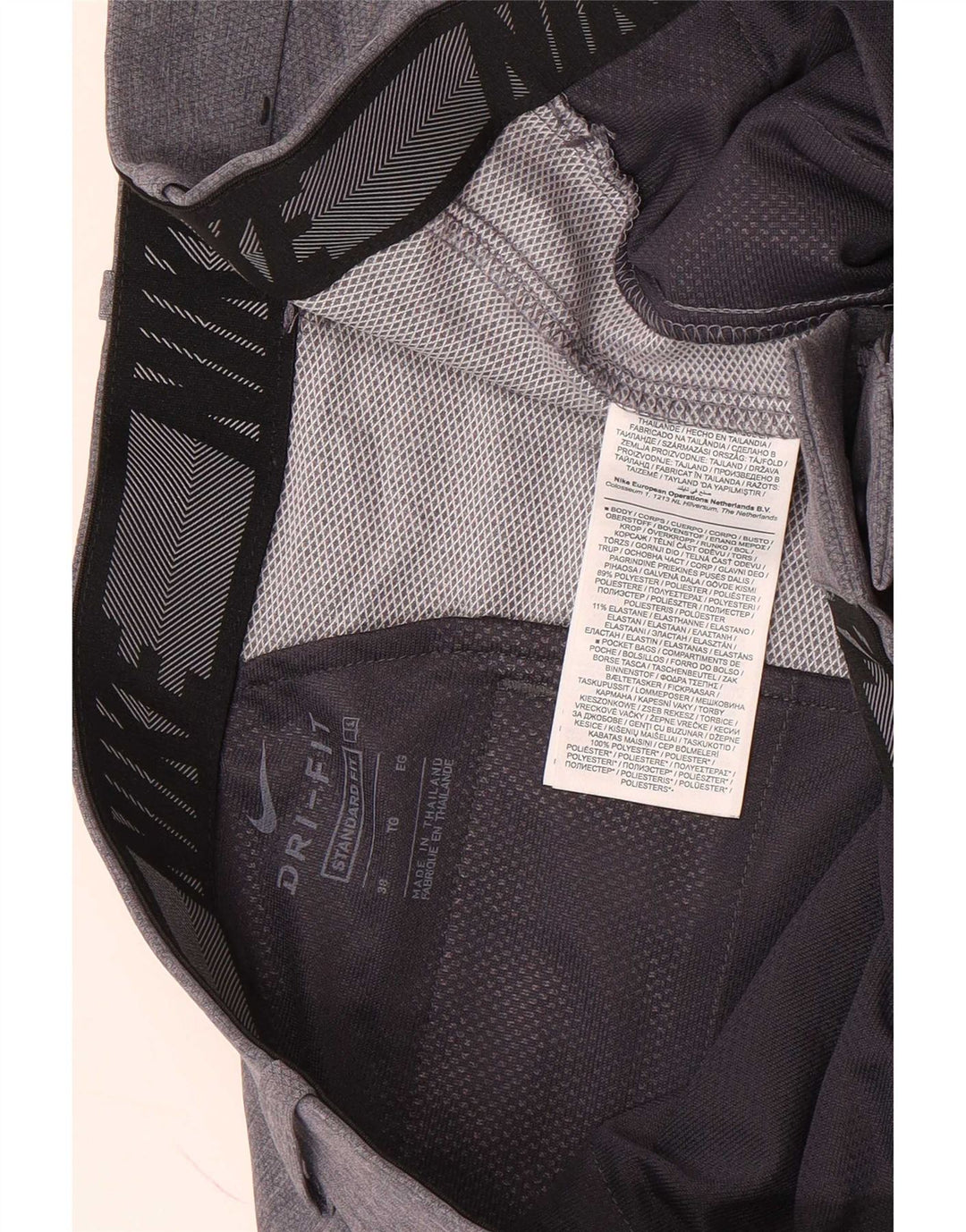 Męskie spodenki chino Nike Standard Fit W38 XL, szary poliester