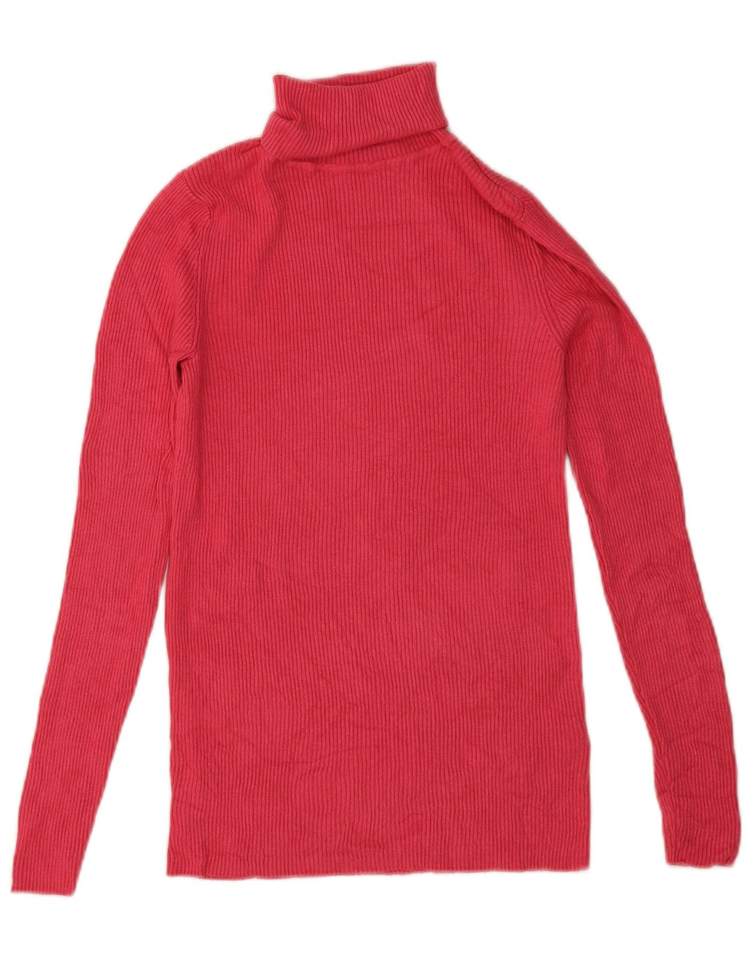 Marks & Spencer Damski sweter z golfem UK 10 Small Pink Wiskoza