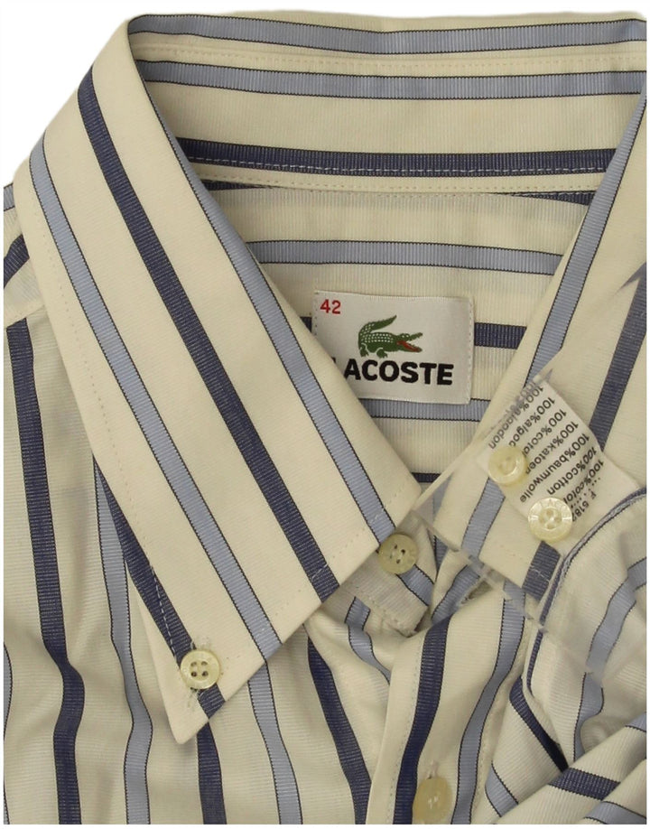 Koszula męska Lacoste rozmiar 42, duża, bawełniana w białe paski