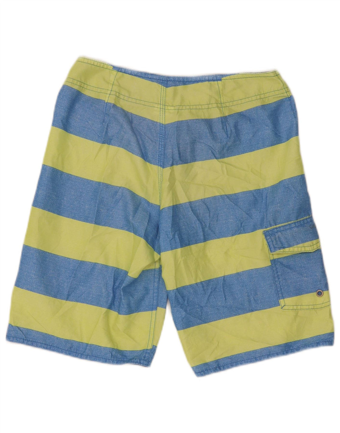 Męskie spodenki kąpielowe Quiksilver XS z poliestru w niebieskie paski