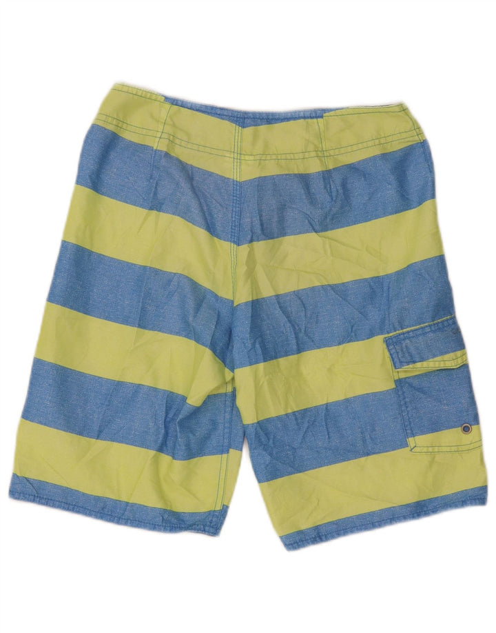 Męskie spodenki kąpielowe Quiksilver XS z poliestru w niebieskie paski