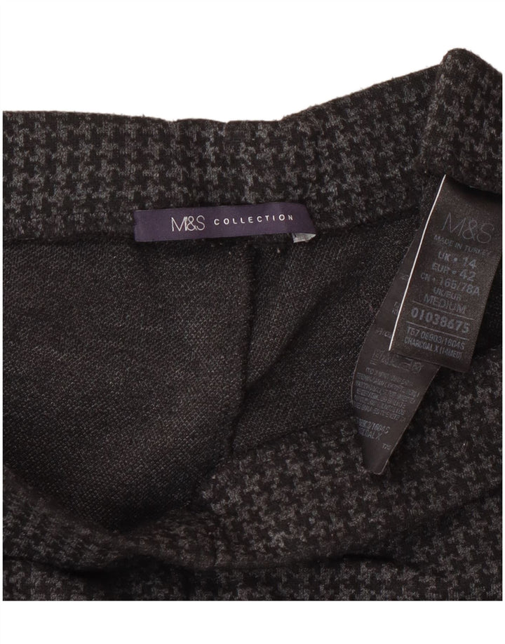 Spodnie damskie Marks & Spencer UK 14 Large W32 L27 Szara pepitka