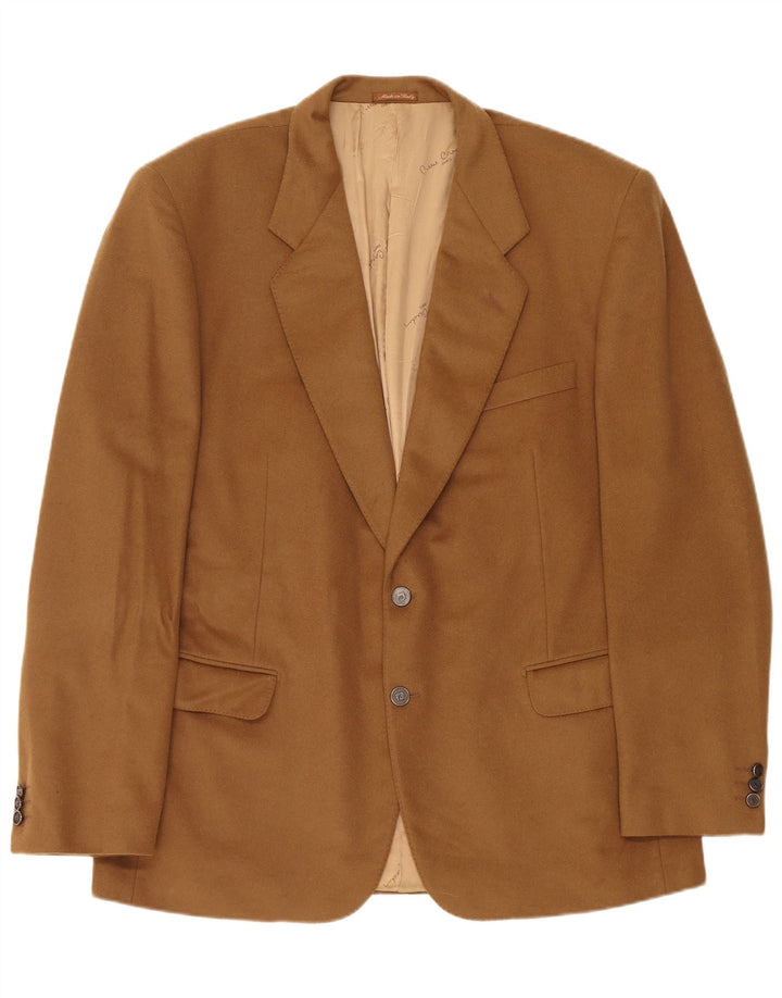 Męska marynarka Pierre Cardin zapinana na 2 guziki IT 54 2XL Khaki Cashmere