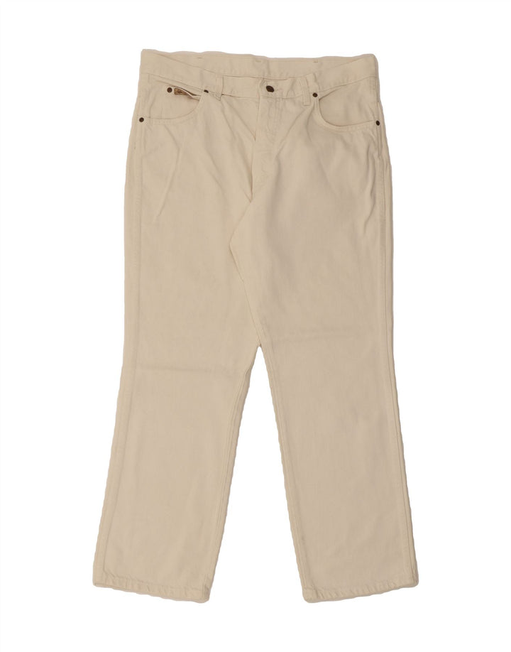 WRANGLER Mens Straight Jeans W29 L30 White Cotton Vintage Wrangler and Second-Hand Wrangler from Messina Hembry 