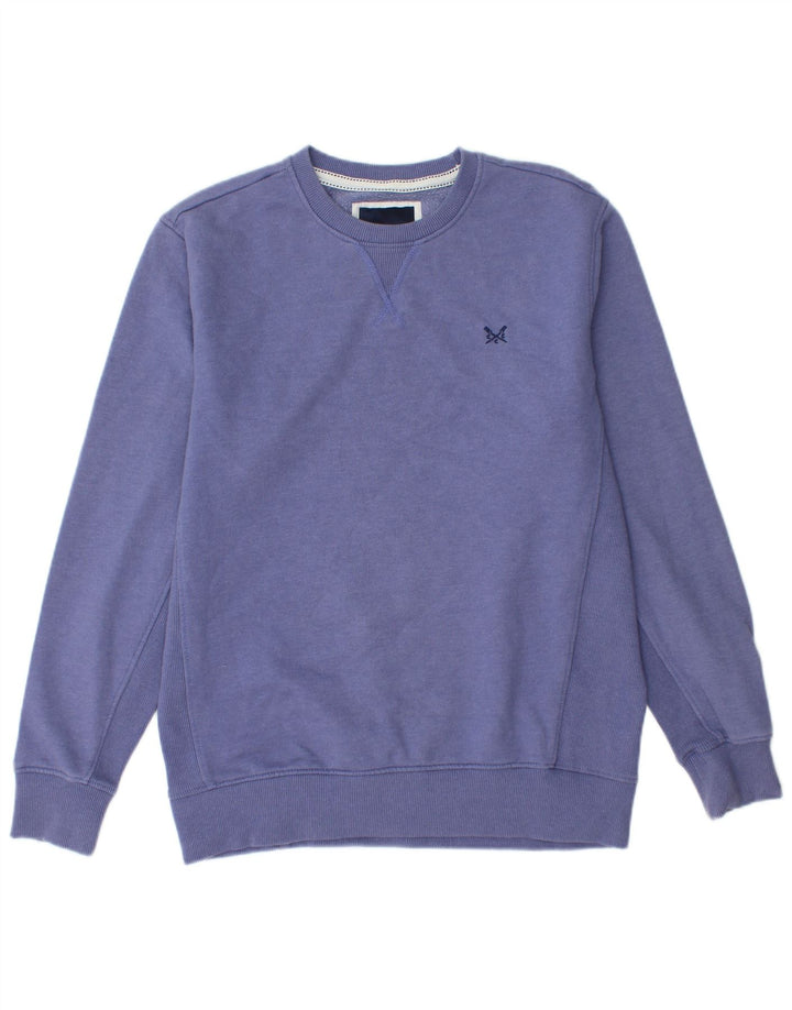 CREW CLOTHING Męski sweter, bluza, średni fiolet, bawełna