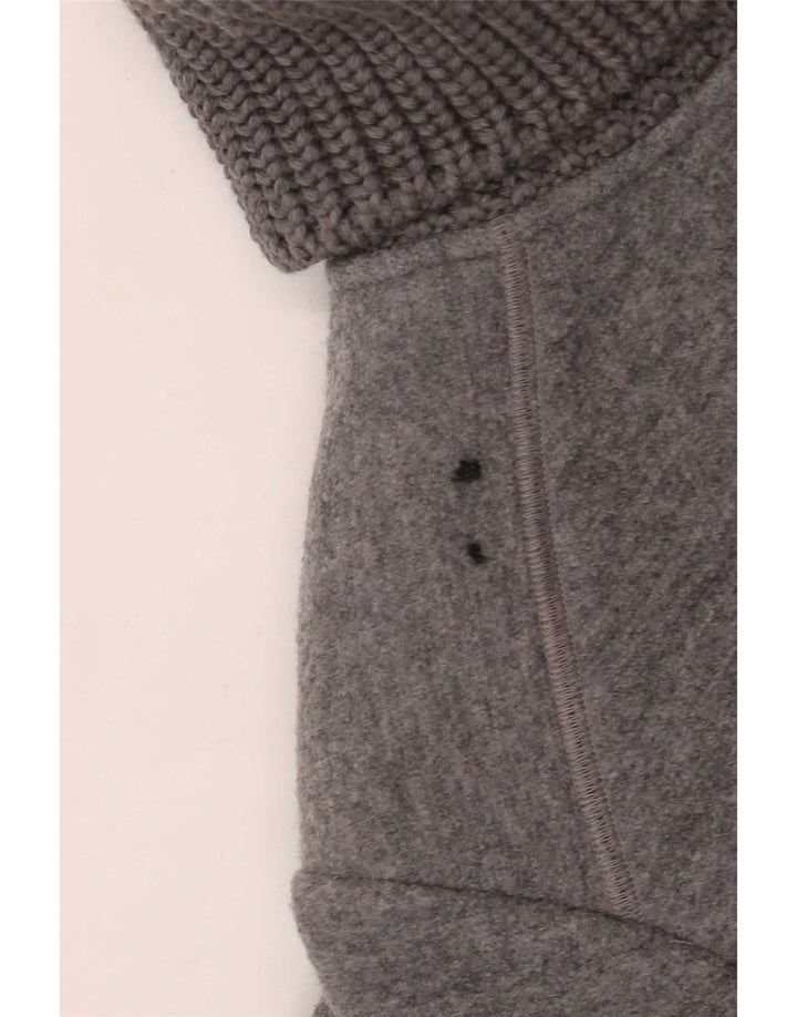 Płaszcz damski Fay UK 18 XL, szara, dziewicza wełna