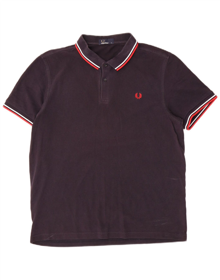 Męska koszulka polo Fred Perry XL, granatowa, bawełniana