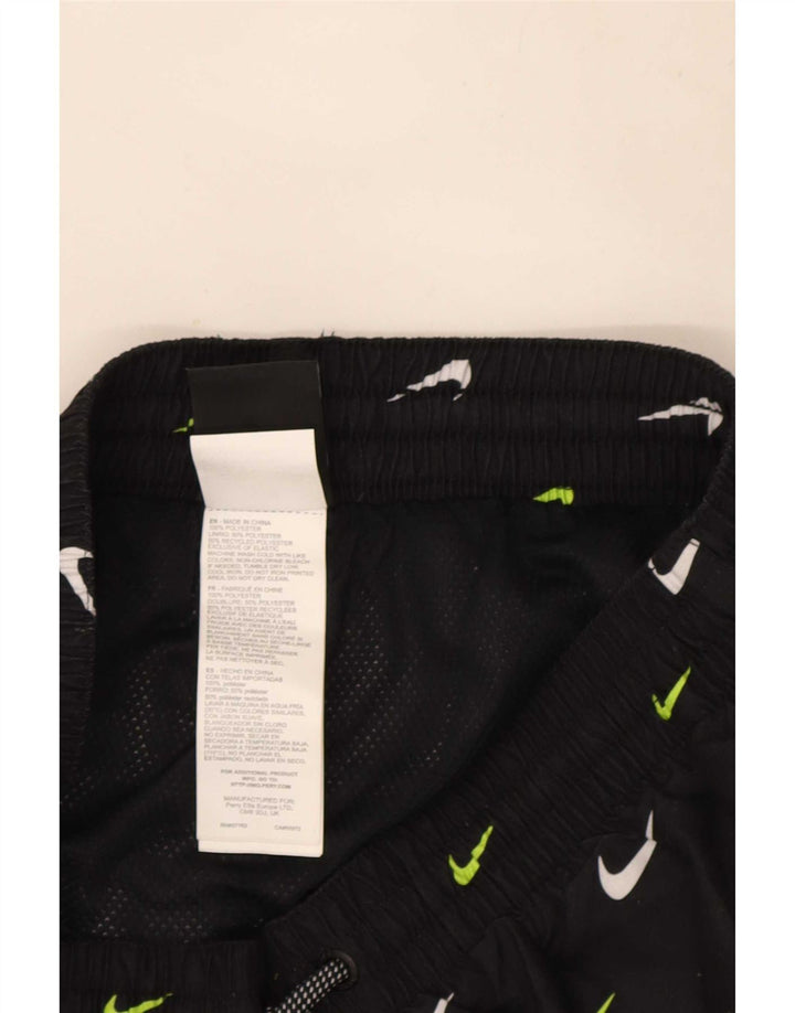 Męskie spodenki sportowe Nike z grafiką, małe, czarne, poliestrowe