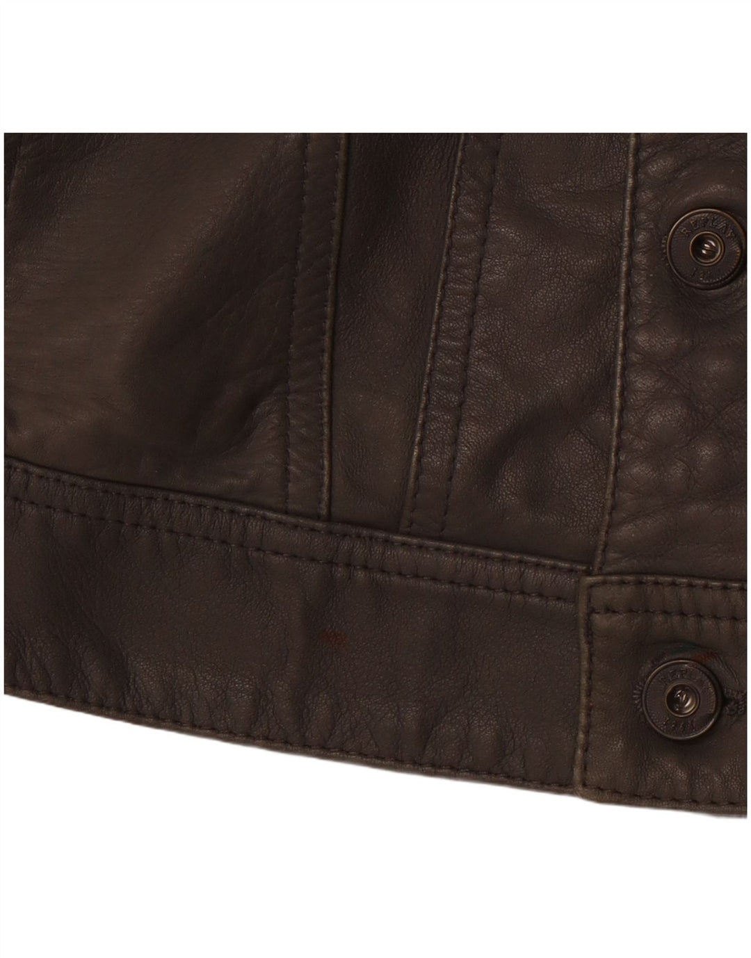 Kurtka skórzana damska REPLAY UK 10, mała, szara skóra