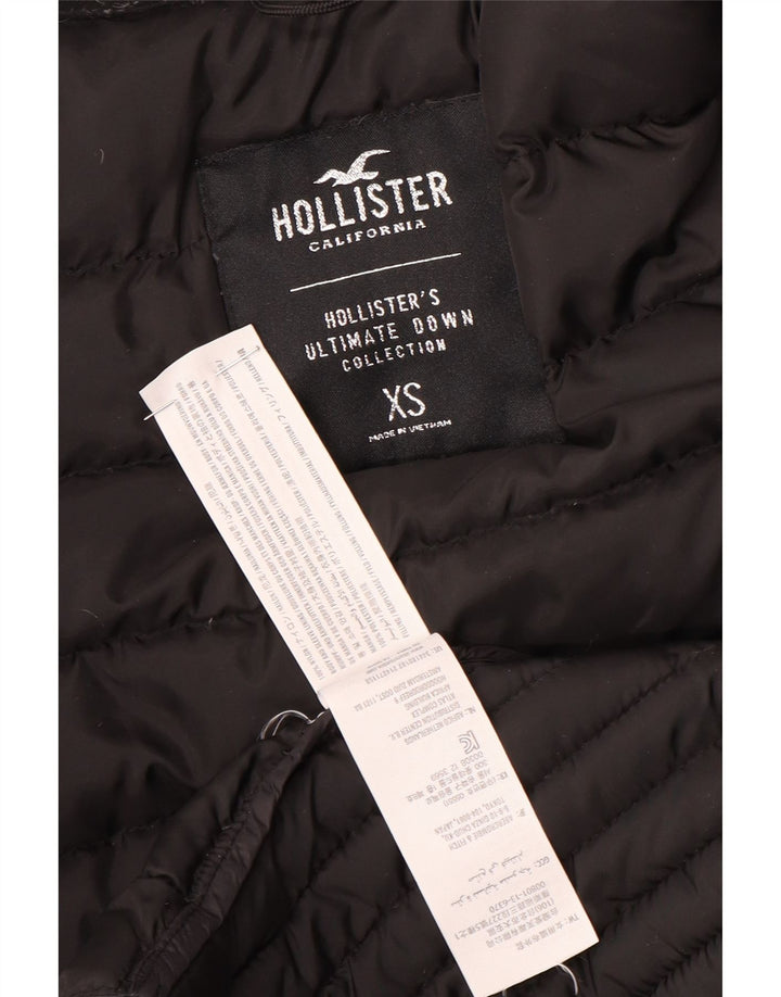 Damska ocieplana kurtka Hollister UK 6 XS z czarnego nylonu