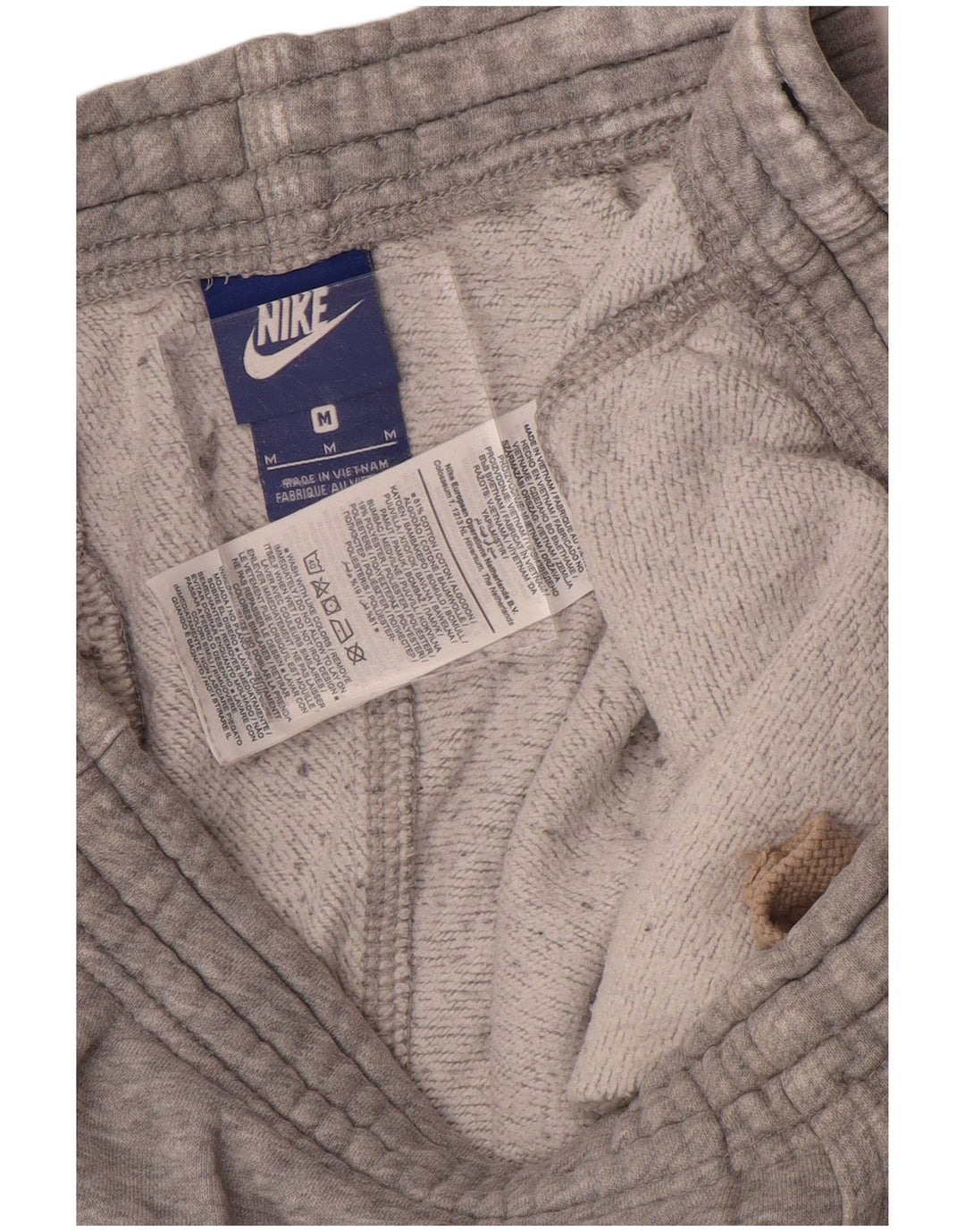 Męskie spodnie dresowe Nike, średnioszare, bawełniane