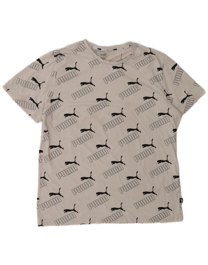 Męski T-shirt Puma z grafiką, duży, biały