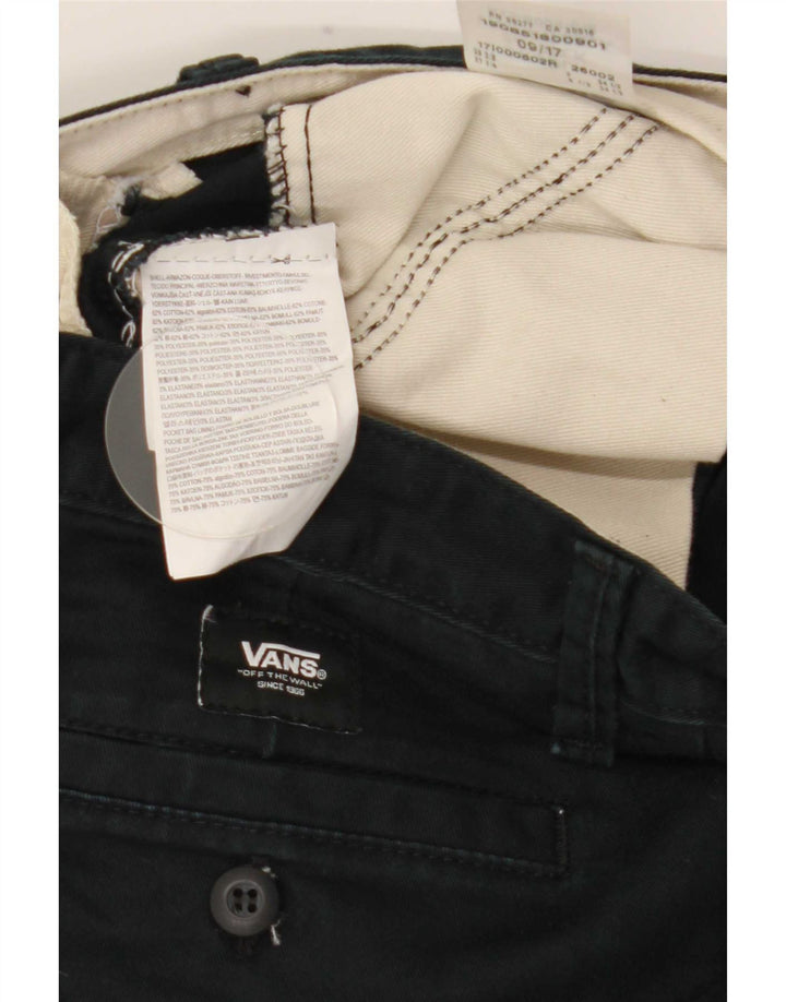 Męskie spodenki chino Vans W27 XS, zielone, bawełniane