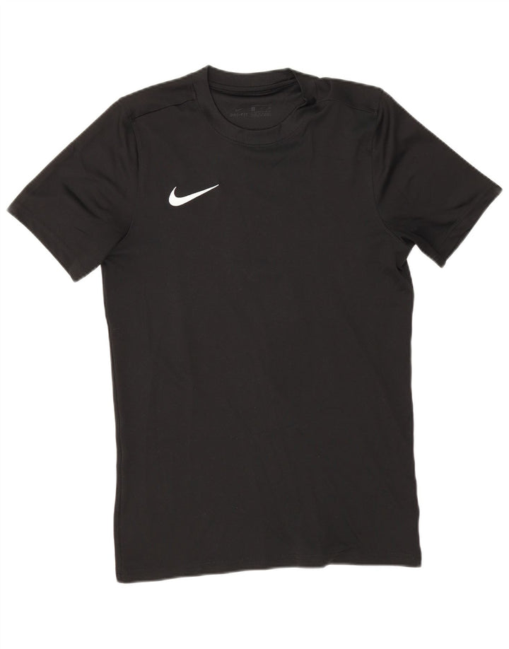 Męski T-shirt Nike Dri Fit, mały, czarny poliester