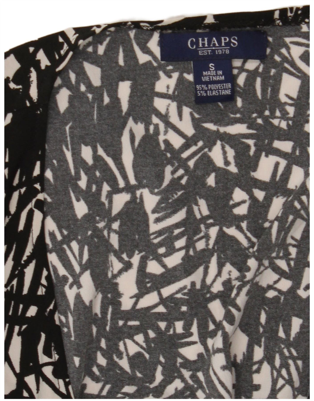 Damska sukienka maxi CHAPS UK 10 Mały czarny geometryczny poliester