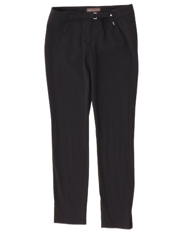 Damskie spodnie codzienne Trussardi Slim Fit IT 40 Small W28 L28 Czarne