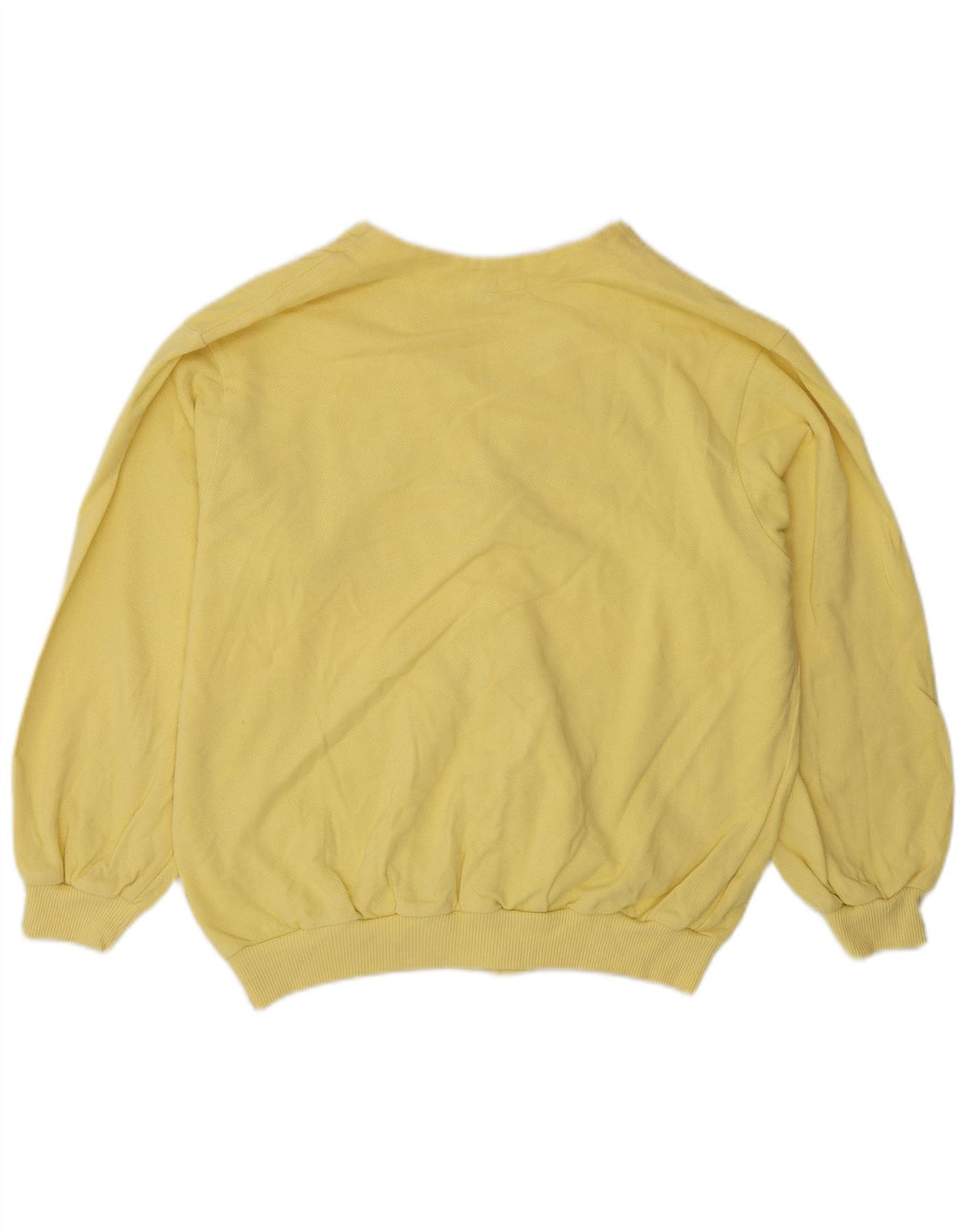 Lacoste Męska bluza dresowa, rozmiar 3, mała, żółta bawełna