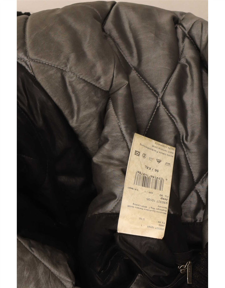 Męska kurtka bomber z kapturem Milestone UK 44 2XL Czarny poliester