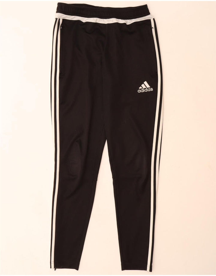 Męskie spodnie dresowe Adidas Climacool, małe, czarne, poliestrowe