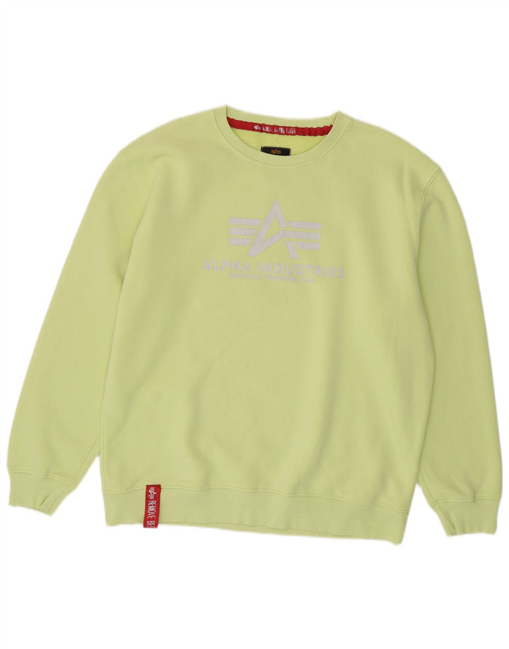 Męska bluza z grafiką Alpha Industries XL, zielona