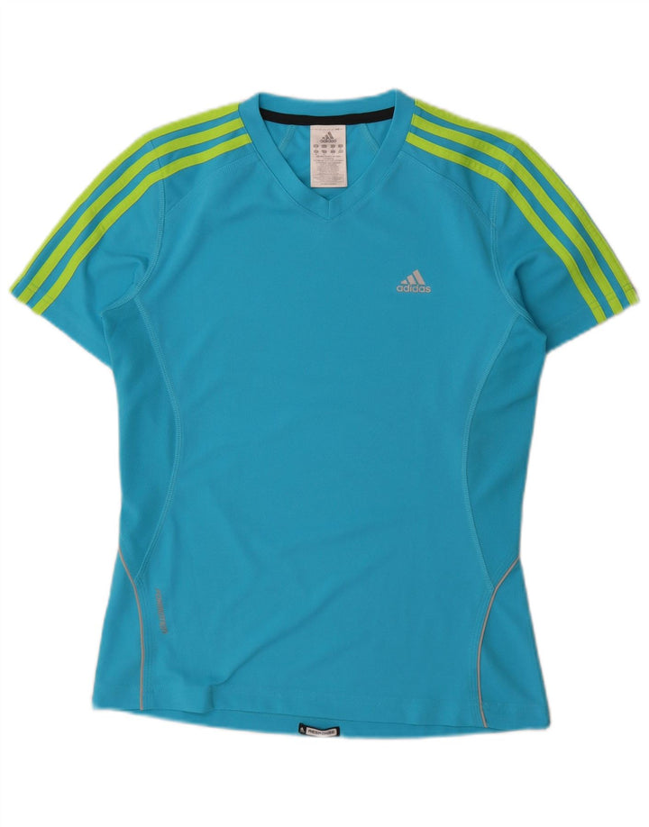 Damska koszulka Adidas Top UK 12 Średni niebieski poliester